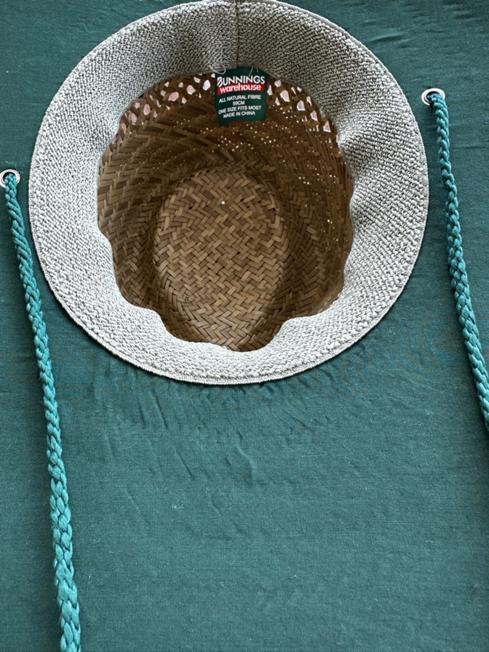 Bunnings Warehouse Wide Brimmed Straw Hat ASO Bandit Heeler Bluey Hammerbarn - Picture 9 of 9